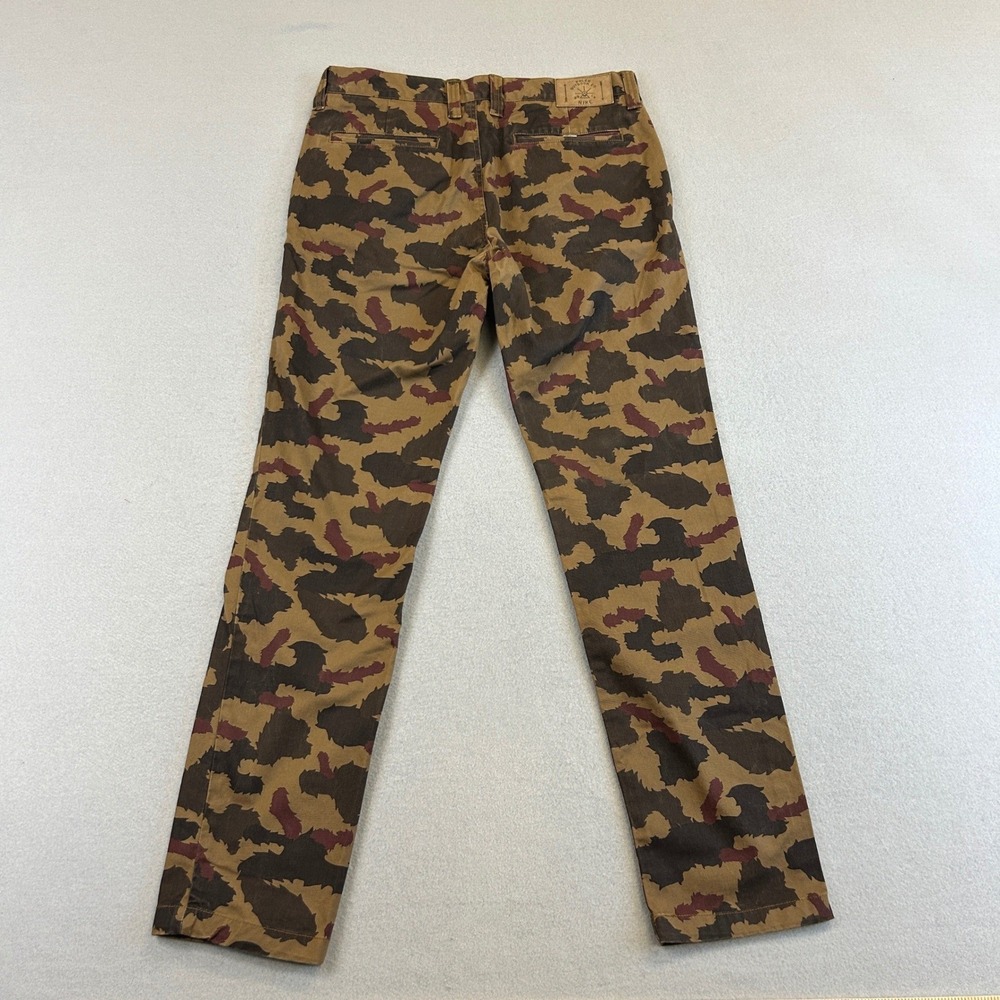 Nike x Poler Outdoor Co Chino Pants Men 32 Brown Camo Stretch Hiking Streetwear - Picture 2 of 13